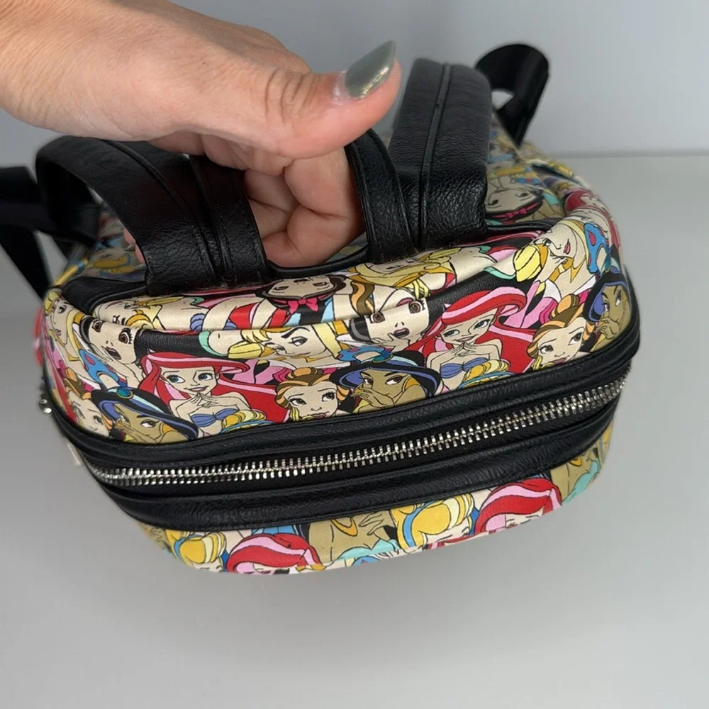 Loungefly Disney RARE Princesses Cinderella, Jasmine, Snow White, Mini Backpack